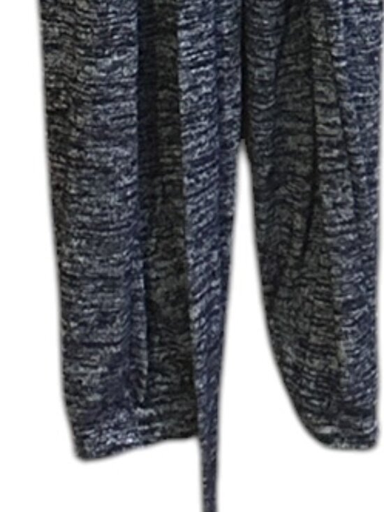 Vtg GAP Heathered Navy Jumpsuit Short Sleeve V-Neck One-Piece XS 70s Vibe Cozy - Picture 7 of 7